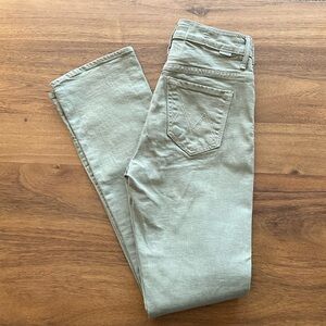 MOTHER Sage Green jeans